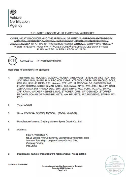 Motorcycle Helmets